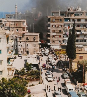 1986 Bürgerkrieg Libanon aus meinem Zimmer klein